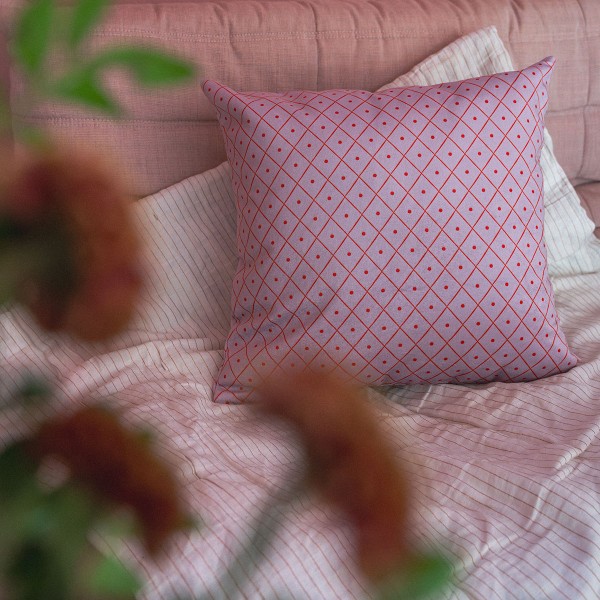 Housse de coussin velours SAMBA Lila