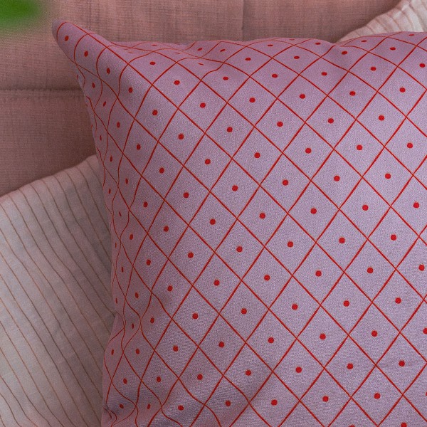 Housse de coussin velours SAMBA Lila