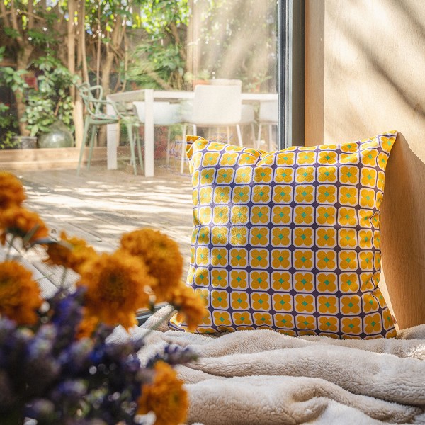 copy of Velvet cushion cover HANAMI...