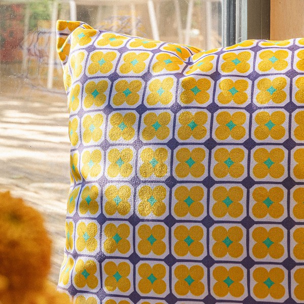 copy of Velvet cushion cover HANAMI...