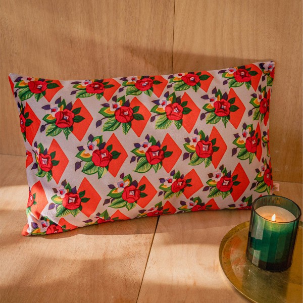 Housse de coussin velours SUZIE lila