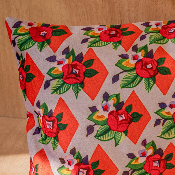 Housse de coussin velours SUZIE lila