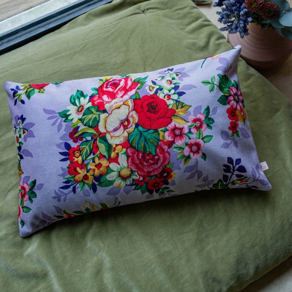 Housse de coussin velours MIA Lila