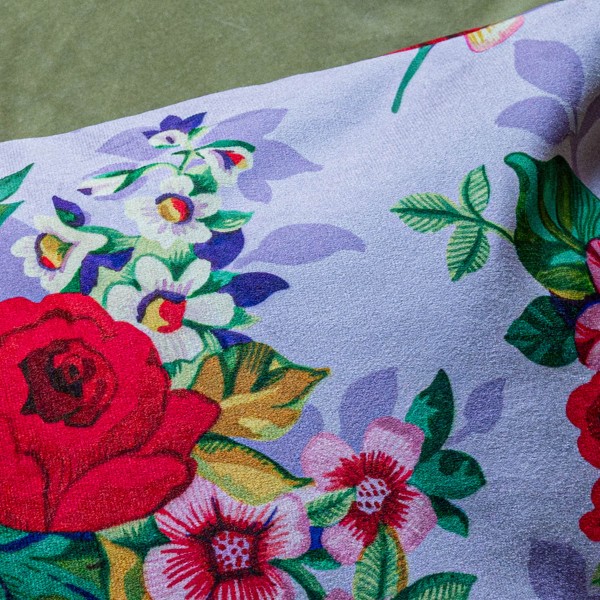 copy of Velvet cushion cover HANAMI...