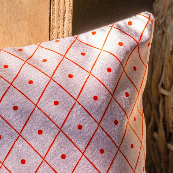 copy of Velvet cushion cover HANAMI...