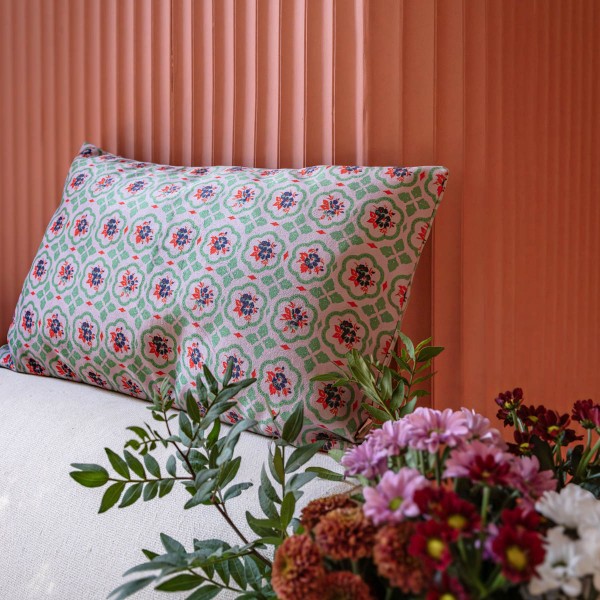 copy of Velvet cushion cover HANAMI...