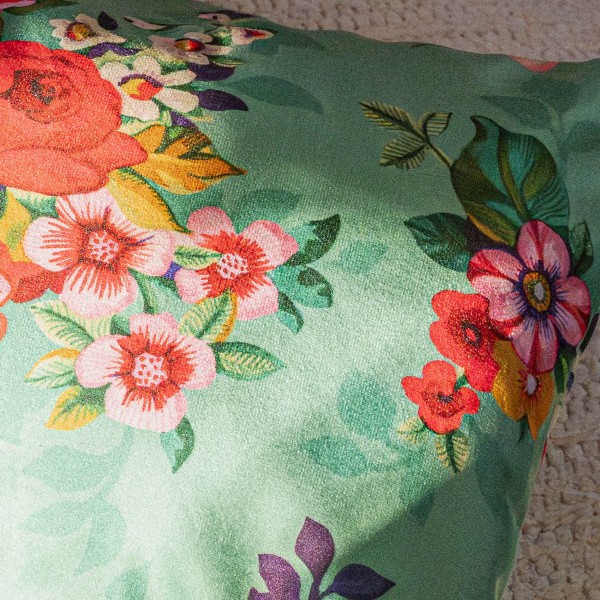 Housse de coussin velours MIA vert