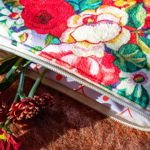 copy of Velvet cushion cover HANAMI...