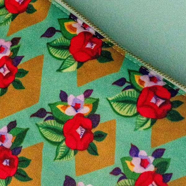 copy of Velvet cushion cover HANAMI...