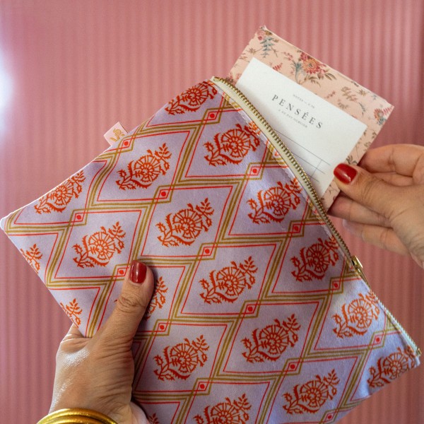 Bolsa de terciopelo Hindi Lila