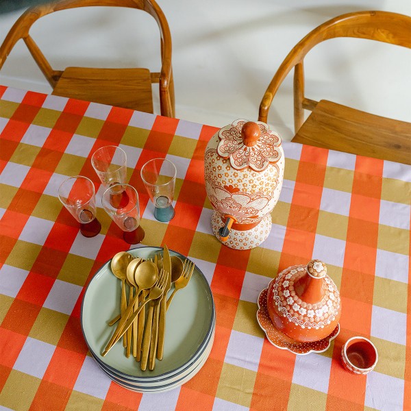 copy of Cotton tablecloth NILA green...
