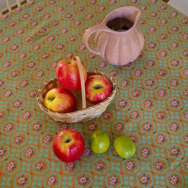 Nappe carrée en coton MONA doré