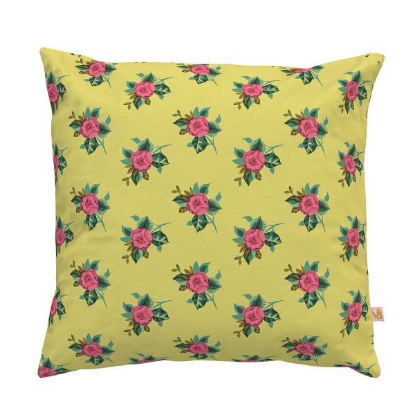 Outdoor-Kissenbezug ROSALIE Gelb...