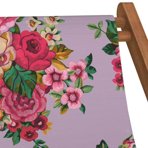Eucalyptus Wood Deckchair MIA lilac