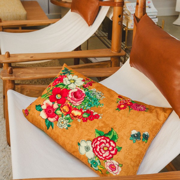 Housse de coussin extérieur HANAMI tabac