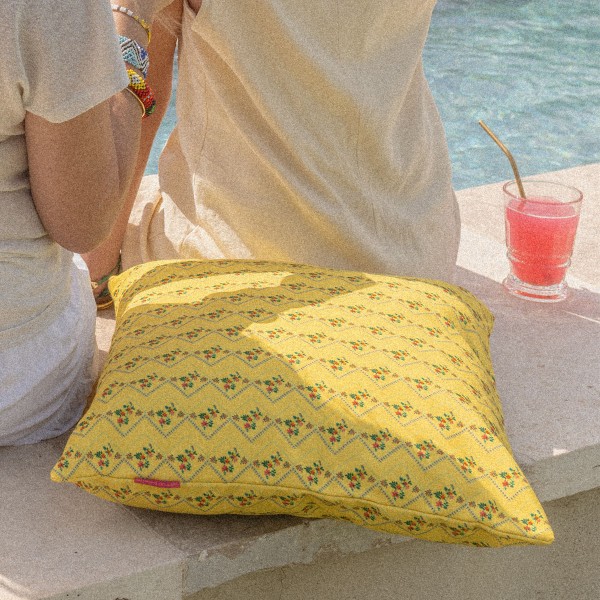 Housse de coussin extérieur TANGO jaune