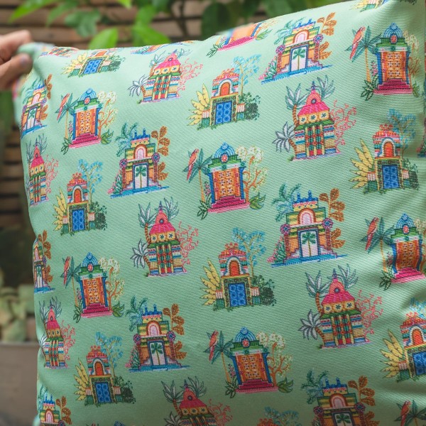 Outdoor cushion cover DEVHA lagoon...