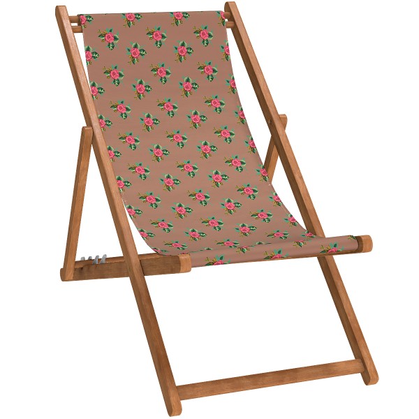 Deckchair Canvas ROSALIE Mocha
