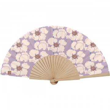 Birch wood hand fan PAOLA...