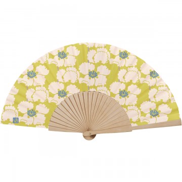 Birch wood hand fan PAOLA...