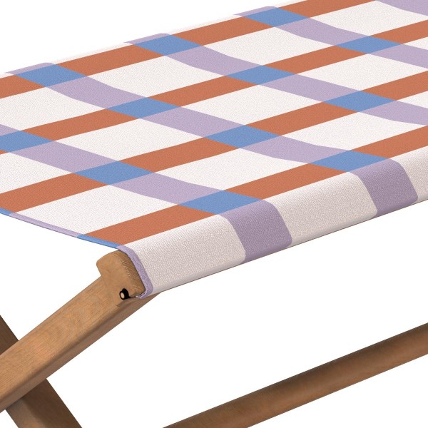 Lit de camp - toile outdoor - Moon lila