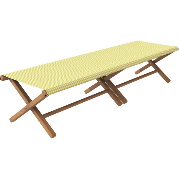 Lit de camp - toile outdoor - Lisette...