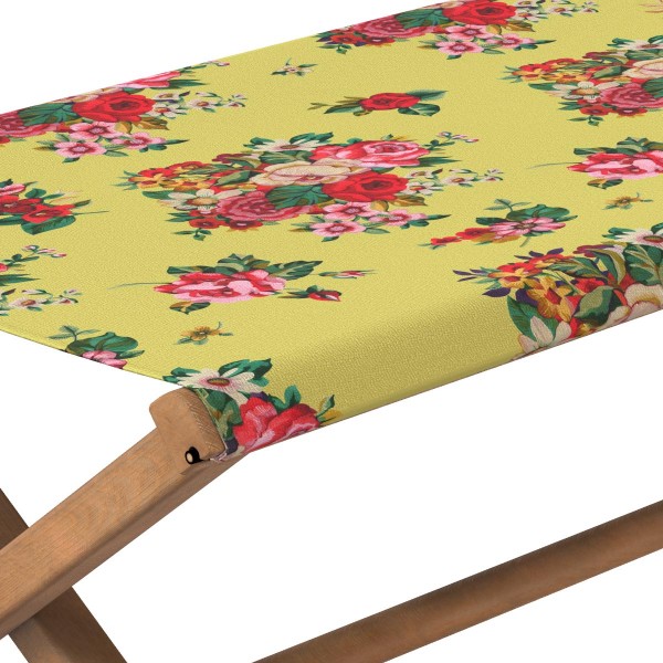 Lit de camp - toile outdoor - Mia  jaune