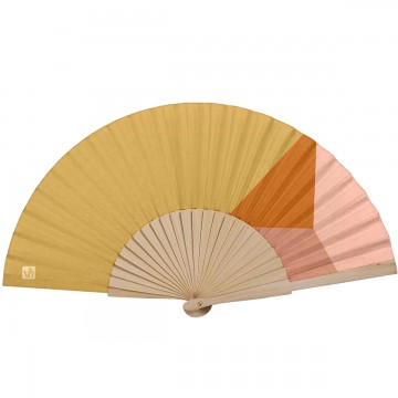 Birch Wood Hand Fan PARADIS...