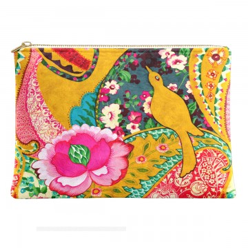 Pochette in velluto PAJARO...