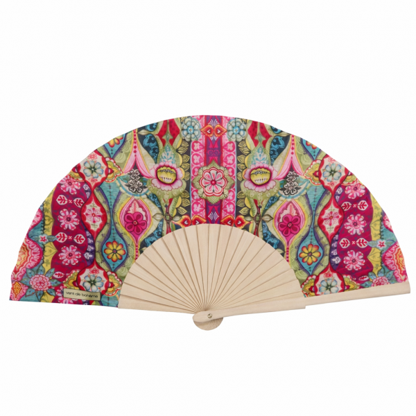 fleuri bohemian flower fan