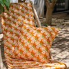Toma naranja / Lienzo chileno flores intercambiables listas para instalar