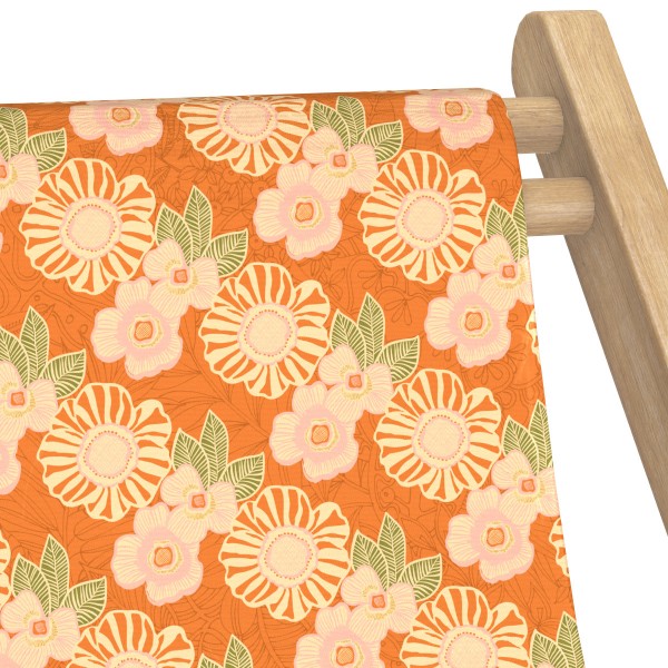Toile de Transat / Chilienne orange interchangeable prête à poser