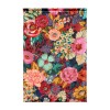 Arazzo da parete in tessuto LOUISON 90 x 135 cm: rose, peonie e anemoni su fondo scuro