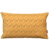 HINDI yellow rectangular cushion cover 30 x 50 cm: hand-drawn floral and geometric pattern