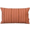 Funda de cojín rectangular PALOMA naranja 30 x 50 cm: motivo de rayas dibujado a mano