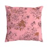 AIMI pink square scatter cushion 40 x 40 cm: hand-drawn floral pattern