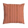 Quadratisches Sofakissen PALOMA orange 40 x 40 cm: handgezeichnetes Streifenmuster